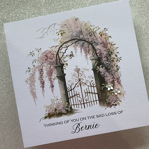 Personalised sympathy card - sympathy,