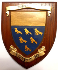 Sussex Police Mess Plaque or Shield Beautifully Hand Restored