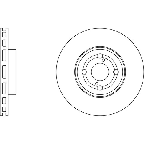 Brake discs vented - 2x,