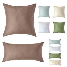 100% Organic Cotton Continental Pillowcase, 400 TC 600 Thread Count Equivalent