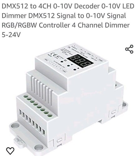 Dmx512 4ch 10v - to, decoder