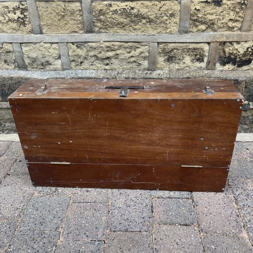 Old vintage heavy large wooden - old,