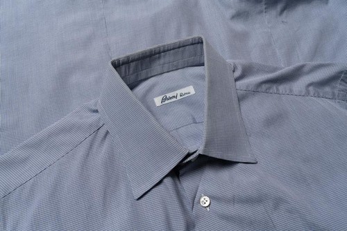 Men brioni shirt blue - brioni,