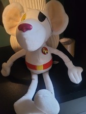 Rare Plush Danger Mouse 2001 Vintage Plush Soft Toy Golden Bear Products