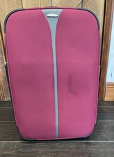 Tripp expandable suitcase in grape colour. Medium suitcase measurements 63x40cm