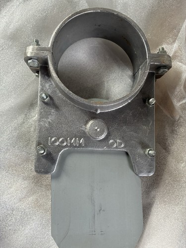 Aluminium blast gate 100mm - aluminium,
