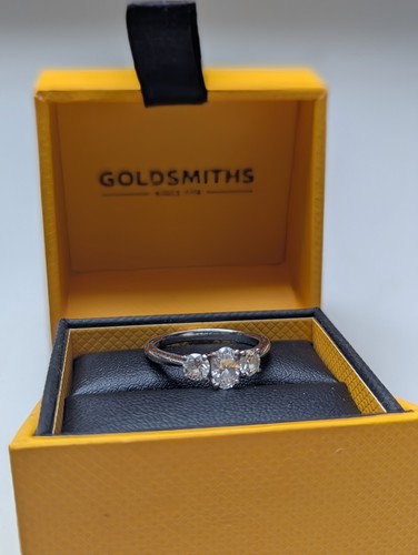 Platinum 76cttw diamond thee - platinum,