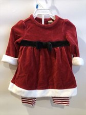 Infant Girl Christmas Santa