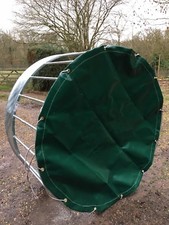 ☔️ "HayBrolly" Round Tarpaulin to Cover Sheep Ring Feeder Keep Hay Bale Dry