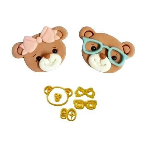 Teddy bear couple - couple, cutter