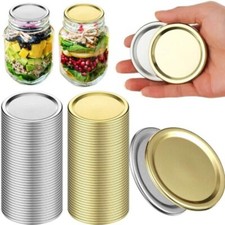 20PCS 70mm Replacement Seal Lids Fit For Mason Ball Jars For Canning Gold Silver