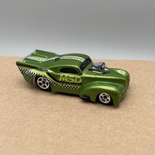 2010 Hot Wheels HW Performance '41 Willys Met Green "MSD Ignition" 1/64 Car B8