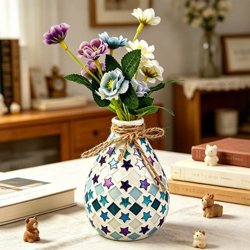 Diy mosaic vase kit - diy,
