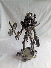 23cm Hand Made Metal Alien / Predator, Made From Old Cycle And Other Parts