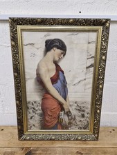 The Tambourine Girl - Framed Print John William Godward 1906