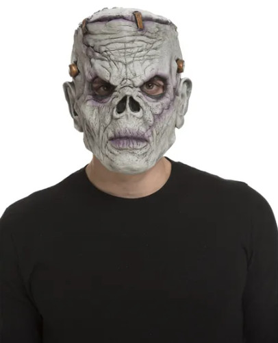 Grey frankenstein monster mask - monster,