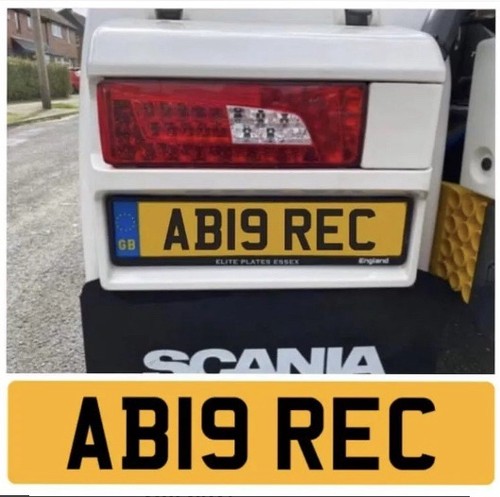 Cherished number plate rec - number,