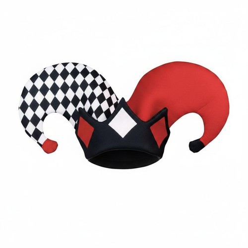 Jester costume hat black - costume,