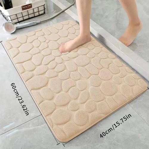 Pebble texture bathroom floor - pebble,