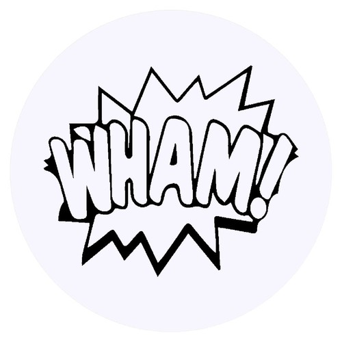 Wham comic action - 'wham,