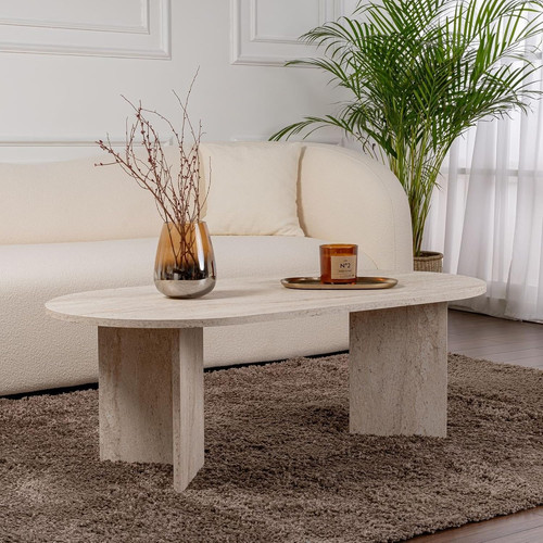 Coffee table large oval modern - coffee,