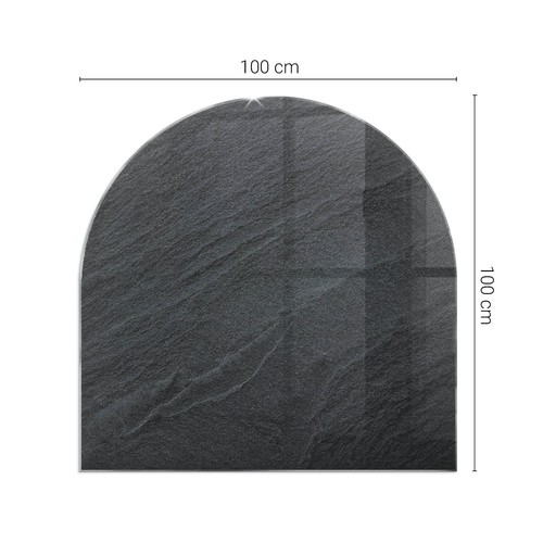 Glass hearth plate protector - hearth,