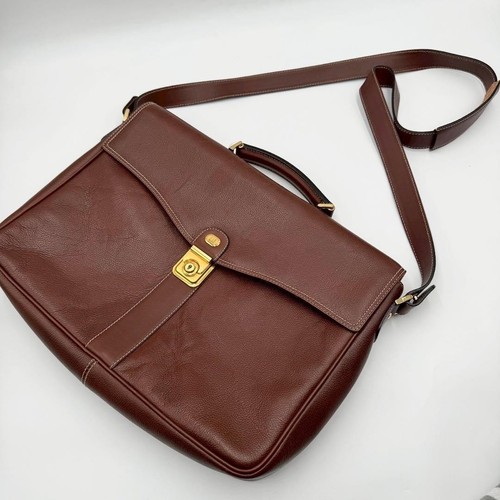 Dunhill brown leather 2way - dunhill,