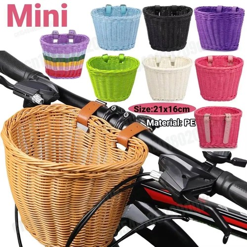 Hand woven bicycle basket - hand,