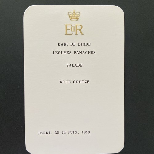 Royal menu card - card, 24