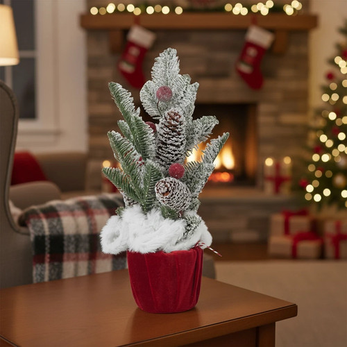 Decorated potted christmas - decorated,