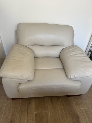 Large leather armchair - large,
