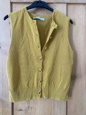 Mustard Zara Button Up Top