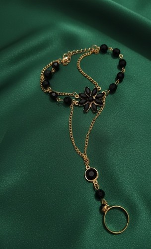 Retro slave bracelet black - slave,