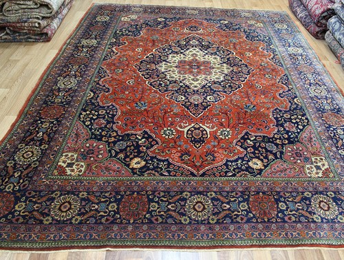 Antique handmade oriental rug - antique,