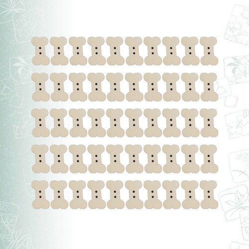 100 pcs two holes wooden - pcs,