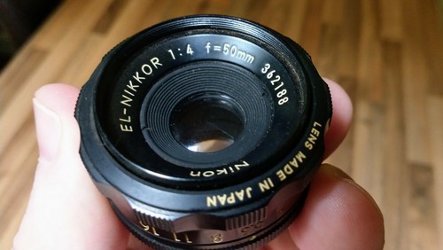 Uncased nikkor 50mm - el-nikkor,