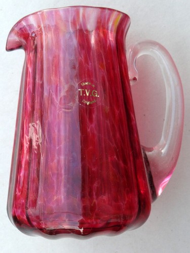 Marble pink glass fluted - marble,