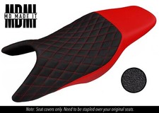 FITS HONDA CB 900 F HORNET 02-09 CUSTOM GRIP VINYL SEAT COVER DSG2 BLACK & RED