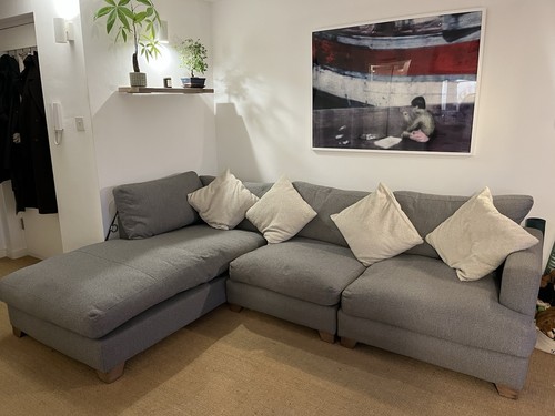 Large grey corner - , sofa