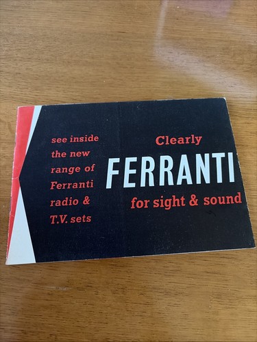 Ferranti radio leaflet - radio,