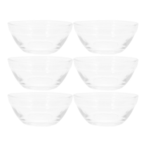 6pcs glass pudding bowls - glass,