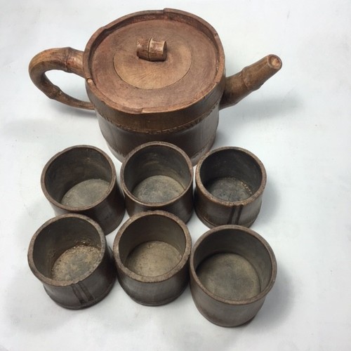 Vintage yixing clay bamboo - clay, tea