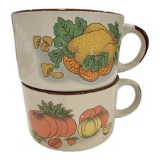 2 x Vintage Retro Soup Handled