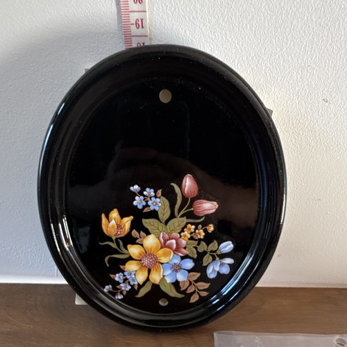 Vintage black floral - black, house