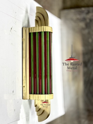 Brass art deco - brass, wall