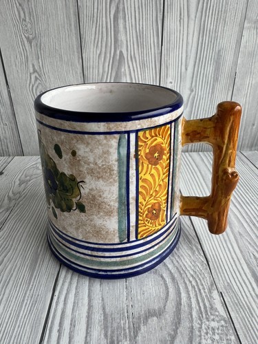 Deruta italian pottery mug - deruta,