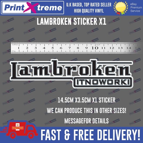 Lambroken decal sticker - lambroken,