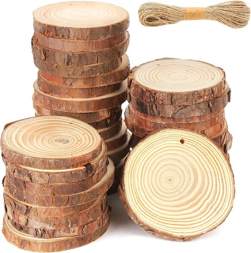 30pcs natural wood - wood, slices