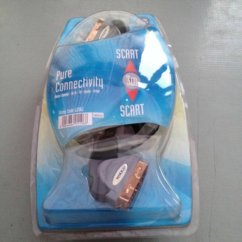 Gold plated scart cable 21 - 3m,