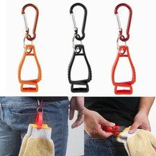 3Pcs Glove Clip Clamp Grabber Carabiner Hook Interlock Holder Guard Safety Work
